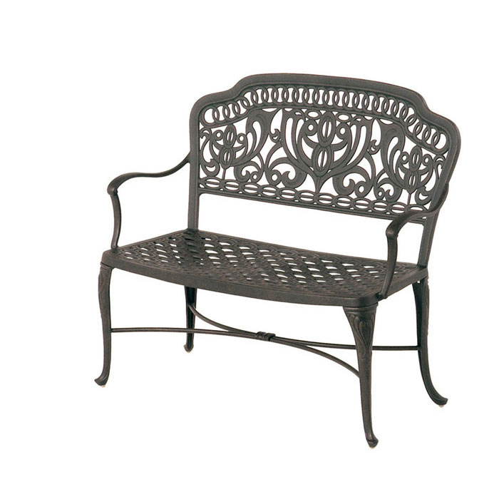 Tuscany Cast Aluminum Bench by Hanamint - Image 2